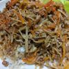 1492974の作ってみた!投稿(ひき肉で簡単《しらたきとえのき♡すき焼き炒め》)