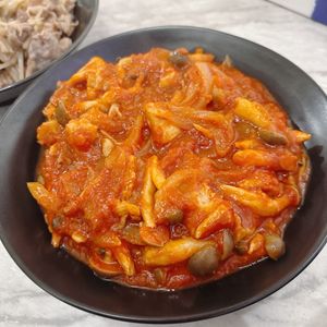 し☆の作ってみた!投稿(フライパンひとつで『チキンのトマト煮』)