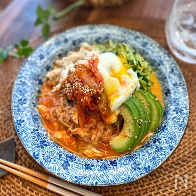 しらたきで超ヘルシー♪辛旨♪ビビン麺♡