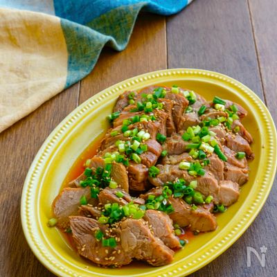 煮るだけ簡単!ぽん酢でさっぱり柔らか煮豚【作り置き】