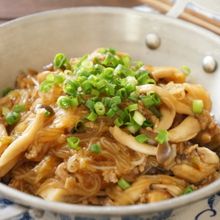きのこたっぷり麻婆春雨