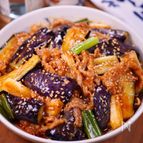 秋ナスで作る🍆とろとろ甘辛ヤンニョム炒め☆スペシャル☆😘