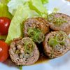 まゆのの作ってみた!投稿(まるで丸太🪵照り焼きだれがご飯に合う!【肉巻きもやし】)