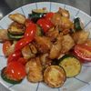 鶏皮坊主の作ってみた!投稿(鶏もも肉と夏野菜のガーリックチキン)