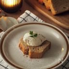 バター不使用【米粉のバナナスパイスケーキ】おうちカフェに