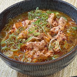 楽ラク手抜キッチン🐶🐾の作ってみた!投稿(汁まで飲み干したい！とろうまキムチ豚うどん)