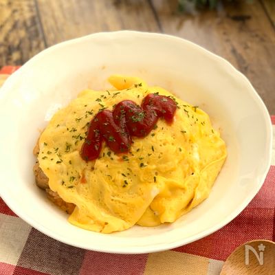 包まない!簡単乗っけオムライス