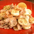 【味付けは塩コショウで】豚肉と山芋の青のり炒め
