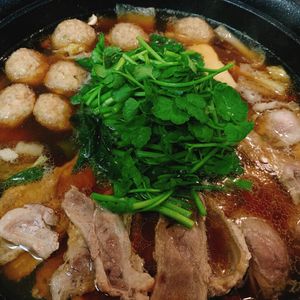 りんの作ってみた!投稿(せりと三つ葉の鴨鍋)