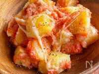 カリッホクッ♪【じゃが明太バターチーズ焼き】おつまみにも♡