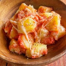 カリッホクッ♪【じゃが明太バターチーズ焼き】おつまみにも♡