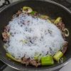 糸こんにゃくと牛肉のすき炒めの工程4