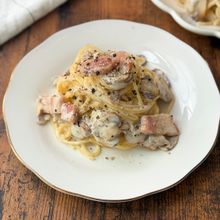 生クリーム不使用【マッシュルームのクリームパスタ】