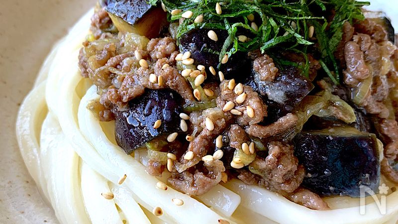 簡単 夏の冷やし肉なすうどん なす1本とひき肉で2玉分 By おねこ レシピサイト Nadia ナディア プロの料理家のおいしいレシピ