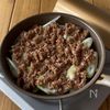 ワンパン10分!【ひき肉と豆腐の甘辛すき煮】豆腐水切り不要♩の工程2