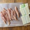 【味付け不要！絶品♡︎ささみの梅肉大葉チーズ春巻き】の下準備