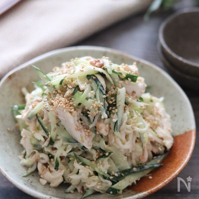 【切り干し大根とささみの梅マヨサラダ】モリモリ食べられる！
