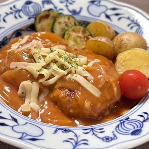 えみりんの作ってみた!投稿(【煮込みハンバーグ】我が家一番人気おかず♡小さめ簡単Ver.)