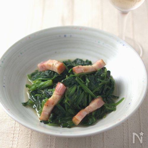 【再現】サイゼリヤの！ほうれん草のソテー♪