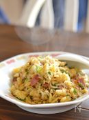 昔懐かしいネギとじゃこの焼き飯