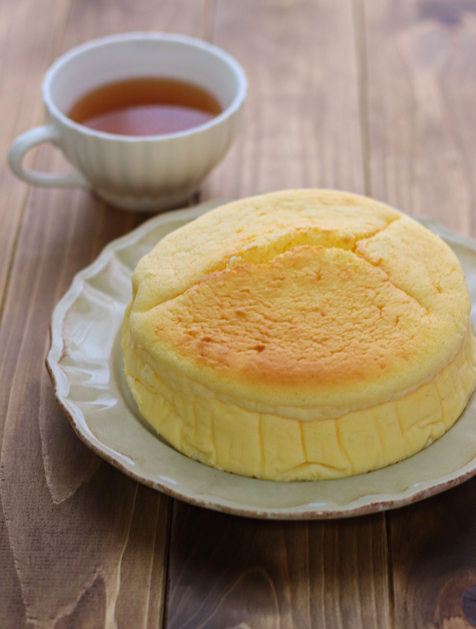ぷるふわ♪】バニラのスフレチーズケーキ | レシピサイトNadia