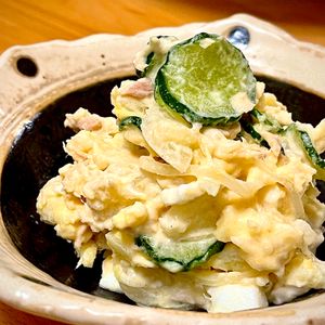 michuの作ってみた!投稿(レンジで作る♪まろやかツナポテサラ)