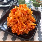 焼き肉のタレが隠し味♡箸がとまらない切り干し大根のキムチ和え