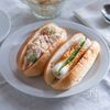 【ちくわのロールパンサンド＆ポテトサラダのロールパンサンド】