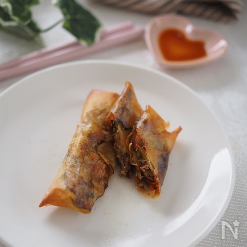 揚げなくてもパリパリ【野菜を食べる春巻き】