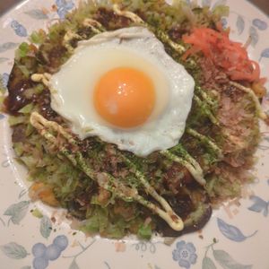 たりおの作ってみた!投稿(粉不要♡なすとキャベツの一口ヘルシーおつまみお好み焼き♡)