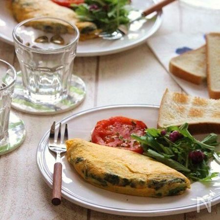 ふわとろほうれん草のチーズオムレツ By 平野信子 レシピサイト Nadia ナディア プロの料理家のおいしいレシピ
