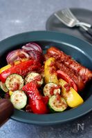 コクうま！【ジョンソンヴィルと焼き野菜の梅バターグリル】