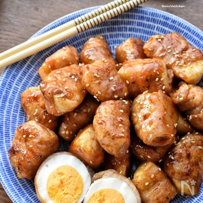 【5分de完成】旨味たっぷり♡カブのうまダレ肉巻き♡