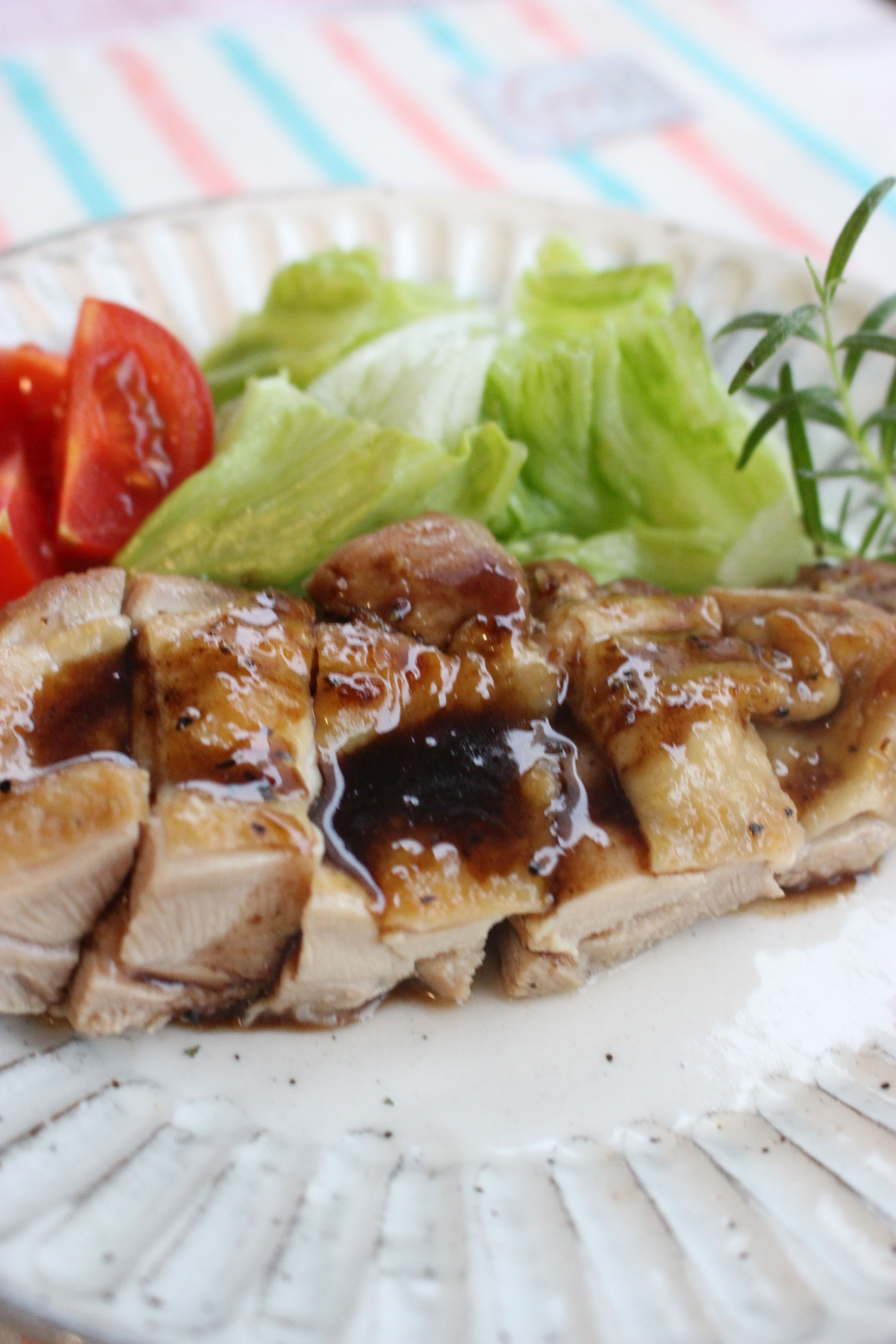 バルサミコソースをかけたポークテンダーロインのレシピ