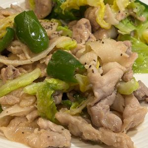 あなぼんごはんの作ってみた!投稿(ワンパン10分！【豚こま肉とキャベツのスタミナ味噌炒め】)