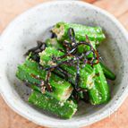 火を使わず簡単♪材料4つ！オクラ塩こんぶ