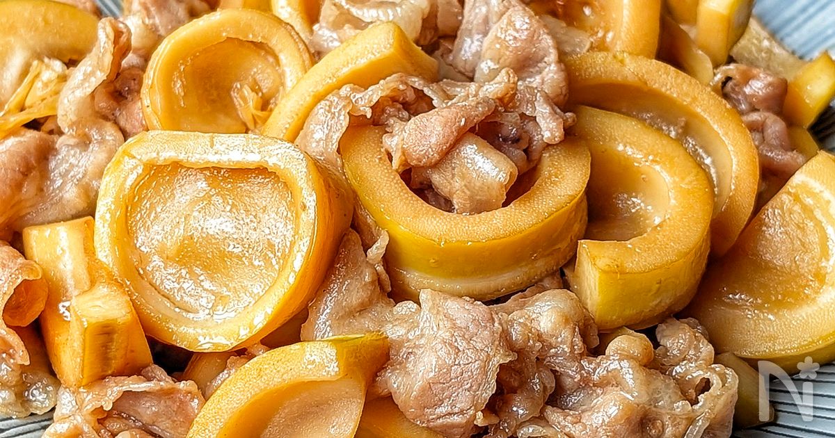 ごはん泥棒🍚 【破竹と豚バラの甘辛煮】