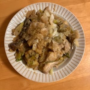 rokaの作ってみた!投稿(トロトロじゃわ〜、ご飯が止まらない【鶏ももと茄子のみぞれ煮】)