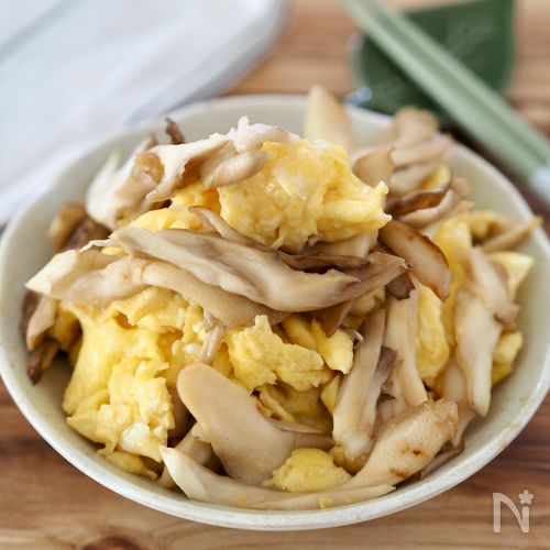 【卵と舞茸の中華炒め】簡単、シンプルで美味しい!