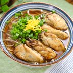 基本のそばつゆと【じゅわじゅわ牡蠣蕎麦】