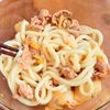 【焼かない!】ピリ辛でウマい「爆速 豚キムチうどん」の工程3
