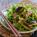 ＊レンチンなすとシャキシャキ豆苗の豚しゃぶサラダ＊
