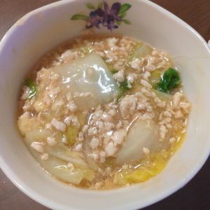 たりおの作ってみた!投稿(重ねて10分♪『白菜とひき肉のコクうま♡とろみあん』)