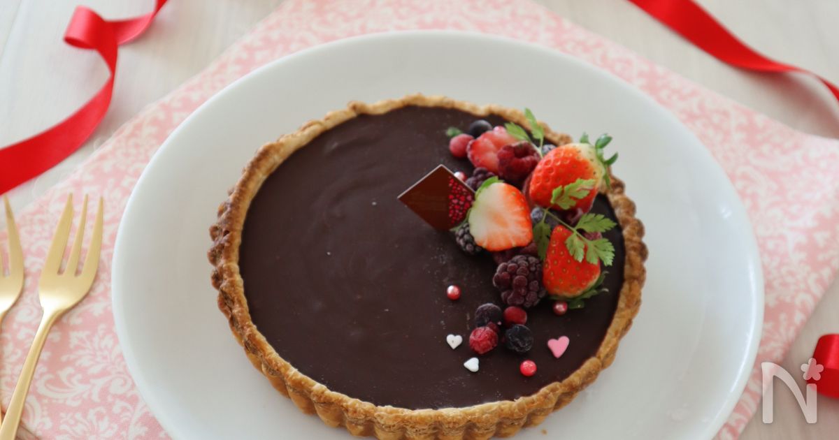 パイシートで簡単♪生チョコタルト