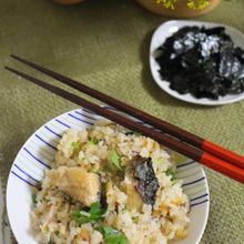 手間なし！秋サバとなめたけの簡単炊き込みご飯