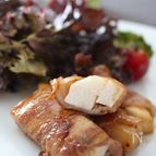 長いもの豚肉巻き