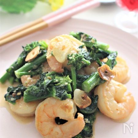 むきえびと菜の花の味噌マヨ炒め By さっちん レシピサイト Nadia ナディア プロの料理家のおいしいレシピ