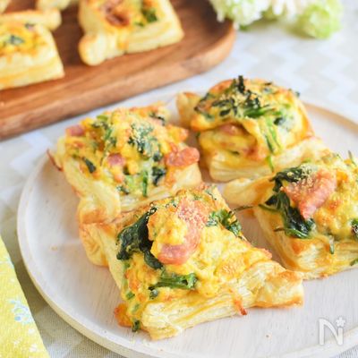 ほうれん草のキッシュ風!簡単デニッシュ