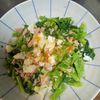 鶏皮坊主の作ってみた!投稿(子供も食べやすい♡『半熟卵と菜の花のツナハニーマスタード』)