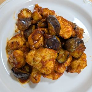 ゆいの作ってみた!投稿(【とろ茄子ヤンニョムチキン】甘辛コチュジャンだれが食欲そそる)